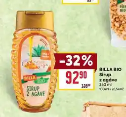 Billa BILLA BIO Sirup z agáve 350 ml nabídka