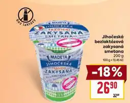 Billa Jihočeská bezlaktózová zakysaná smetana 200 g nabídka