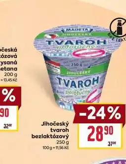 Billa Jihočeský tvaroh bezlaktózový 250 g nabídka
