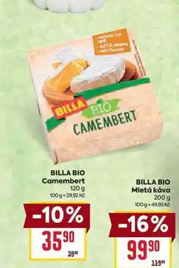 Billa BILLA BIO Camembert 120 g nabídka
