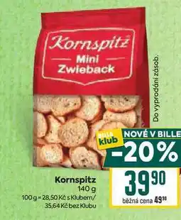 Billa Kornspitz 140 g nabídka
