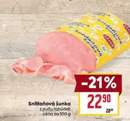 Billa Snídaňová šunka z pultu lahůdek cena za 100 g nabídka