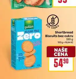 Billa Shortbread Biscuits bez cukru 330 g nabídka