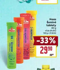 Billa Haas Šumivé tablety 80 g nabídka
