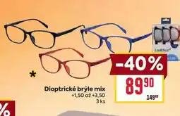 Billa Dioptrické brýle mix +1,50 až +3,50 3 ks nabídka