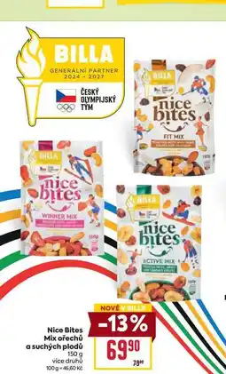 Billa Nice Bites Mix ořechů a suchých plodů 150 g nabídka