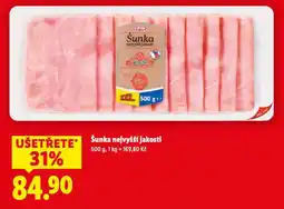 Lidl Šunka nejvyšší jakosti nabídka