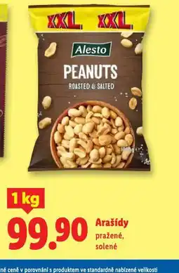 Lidl Arašídy pražené, solené nabídka