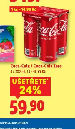 Lidl Coca cola, coca cola zero nabídka