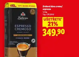 Lidl Zrnková káva crema / espresso nabídka