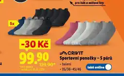Lidl Sportovní ponožky nabídka