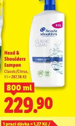 Lidl Head&shoulders šampon nabídka