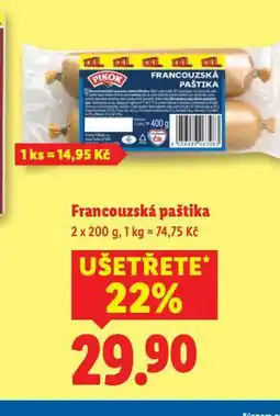 Lidl Francouzská paštika nabídka
