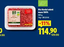 Lidl Bio hovězí mleté maso 100% nabídka