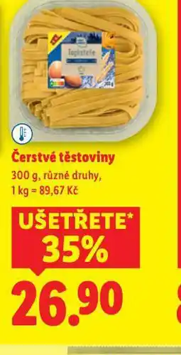 Lidl Čerstvé těstoviny nabídka
