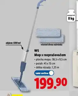 Lidl W5 mop s rozprašovačem nabídka