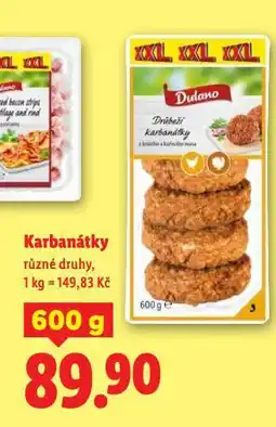 Lidl Karbanátky nabídka