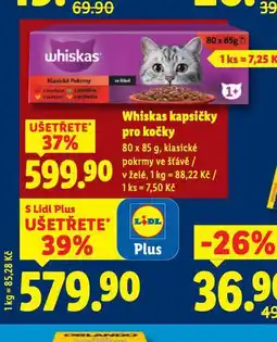Lidl Whiskas kapsičky pro kočky nabídka