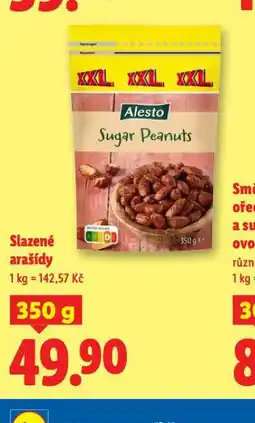 Lidl Slazené arašídy nabídka