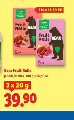 Lidl Bear fruit rolls nabídka