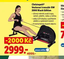 Lidl Veslovací trenažér rw 2000 black edition nabídka