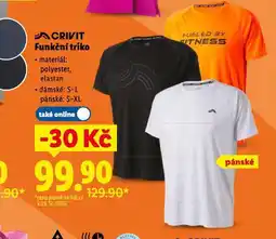 Lidl Pánské funkční triko nabídka