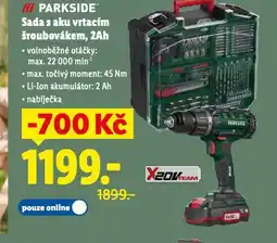 Lidl Sadu s aku vrtacím šroubovákem 2 ah nabídka