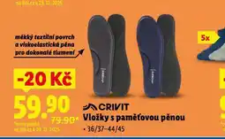 Lidl Vložky s paměťovou pěnou nabídka