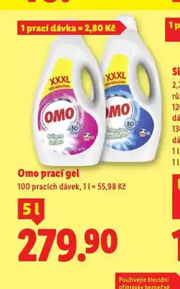 Lidl Omo prací gel nabídka