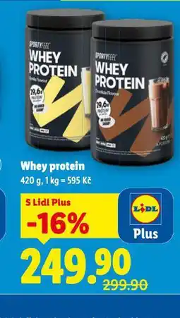 Lidl Whey protein nabídka