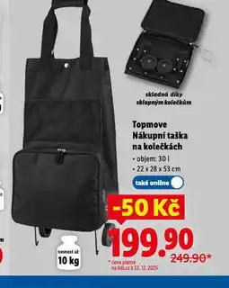 Lidl Nákupní taška na kolečkách nabídka