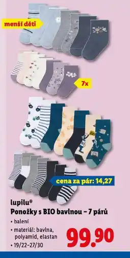 Lidl Ponožky s bio bavlnou nabídka