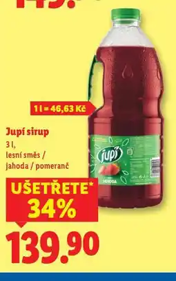 Lidl Jupí sirup nabídka