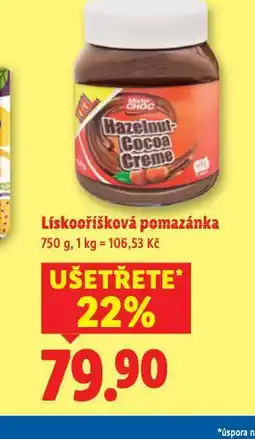 Lidl Lískooříšková pomazánka nabídka
