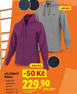 Lidl Pánská mikina nabídka