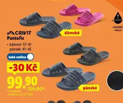 Lidl Pantofle nabídka