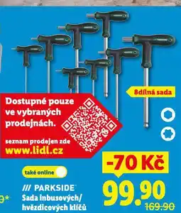 Lidl Sada inbusových klíčů nabídka