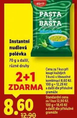Lidl Instantní nudlová polévka nabídka