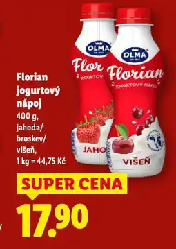 Lidl Florian jogurtový nápoj nabídka