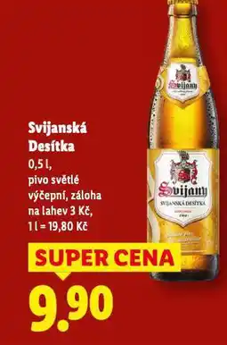 Lidl Pivo svijanská 10 nabídka