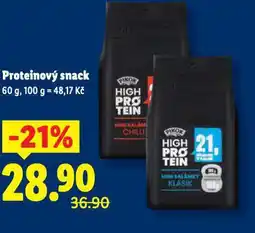 Lidl Proteinový snack nabídka