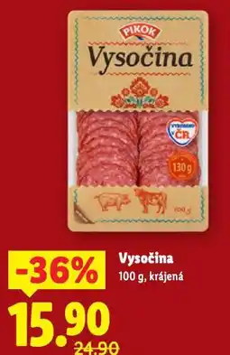 Lidl Vysočina nabídka