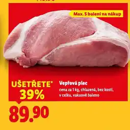 Lidl Vepřová plec nabídka
