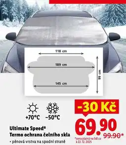 Lidl Termo ochrana čelního skla nabídka