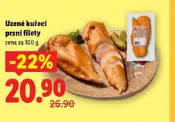 Lidl Uzené kuřecí prsní filety nabídka