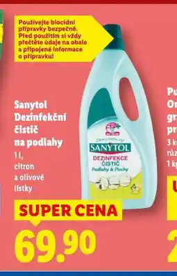 Lidl Sanytol dezinfekční čistič na podlahy nabídka