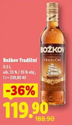 Lidl Božkov tradiční nabídka