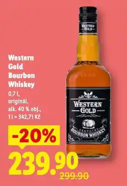 Lidl Western gold bourbon whiskey nabídka