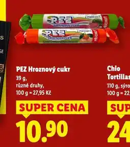 Lidl Pez hroznový cukr nabídka