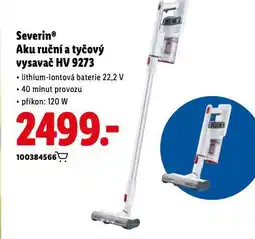 Lidl Severin aku ruční a tyčový vysavač nabídka
